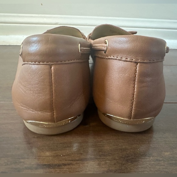 Michael Kors Sutton Brown Leather Loafers Sz 8.5 - Picture 6 of 12